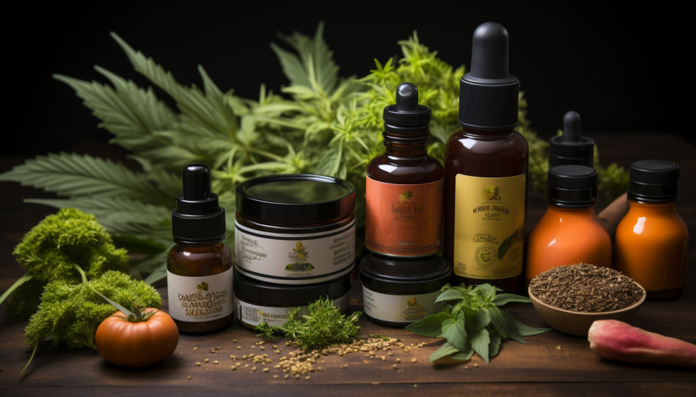 Divers - Quelques différentes formes de produits à la base du CBD
